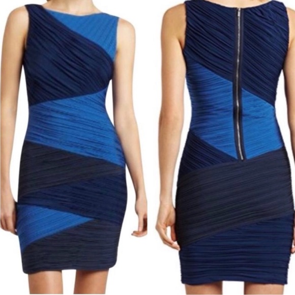 BCBGMaxAzria Debra Colour Block Dress - Picture 2 of 3